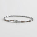 Bracciale Mabina Tennis Club Zirconi Brown e Bianchi