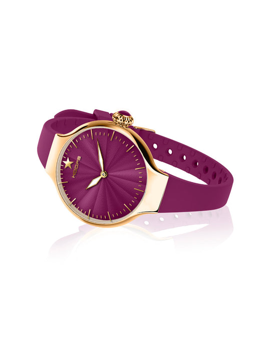 Orologio Hoops donna Nouveau Chérie Sliding Gold Porpora