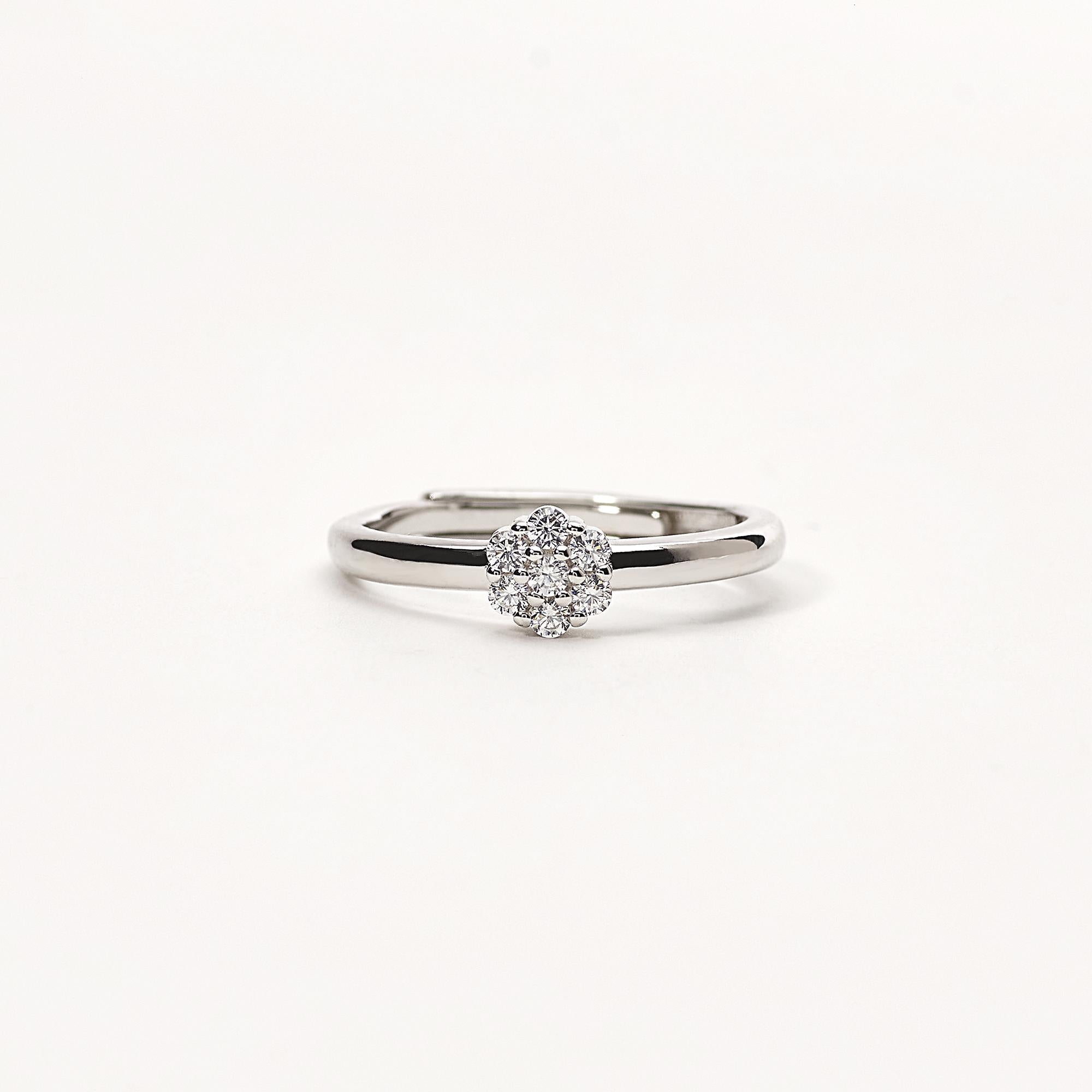 Anello Mabina donna Fior Fiore Bianco