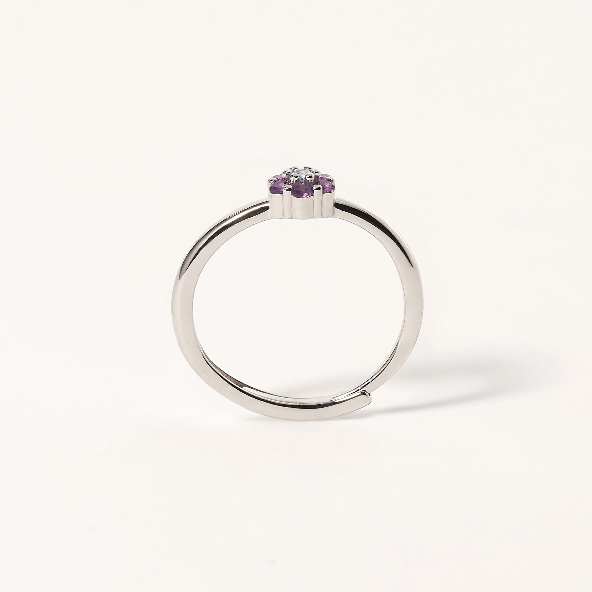Anello Mabina donna Fior Fiore Viola
