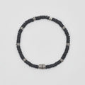 Bracciale Mabina Uomo elastico Pietra lavica