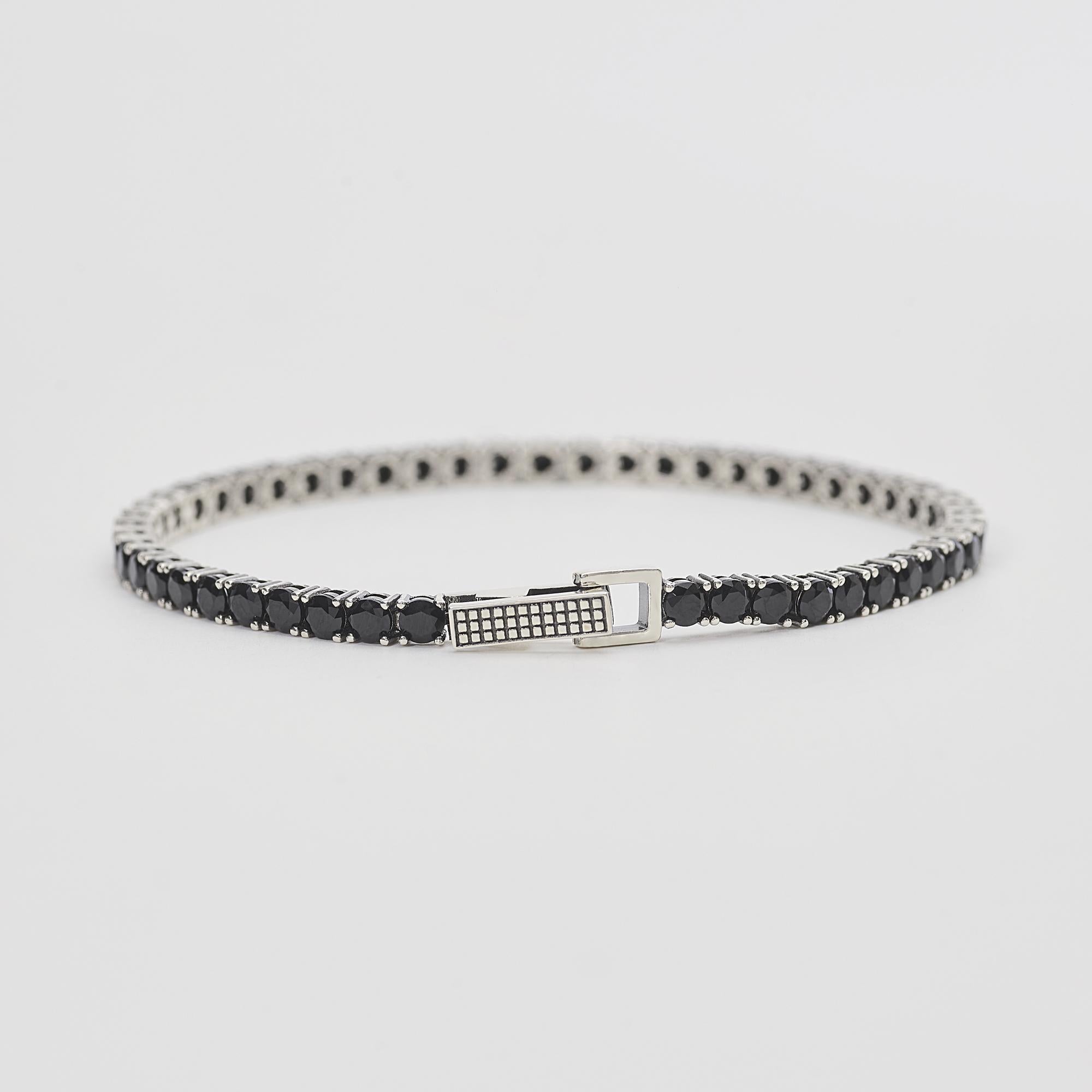 Bracciale Mabina Tennis Club Zirconi Neri