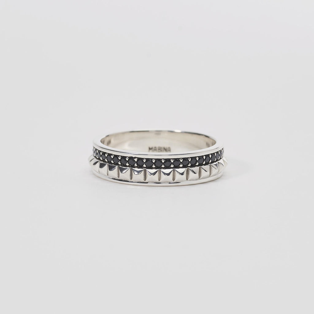 Anello Mabina Uomo Borchie