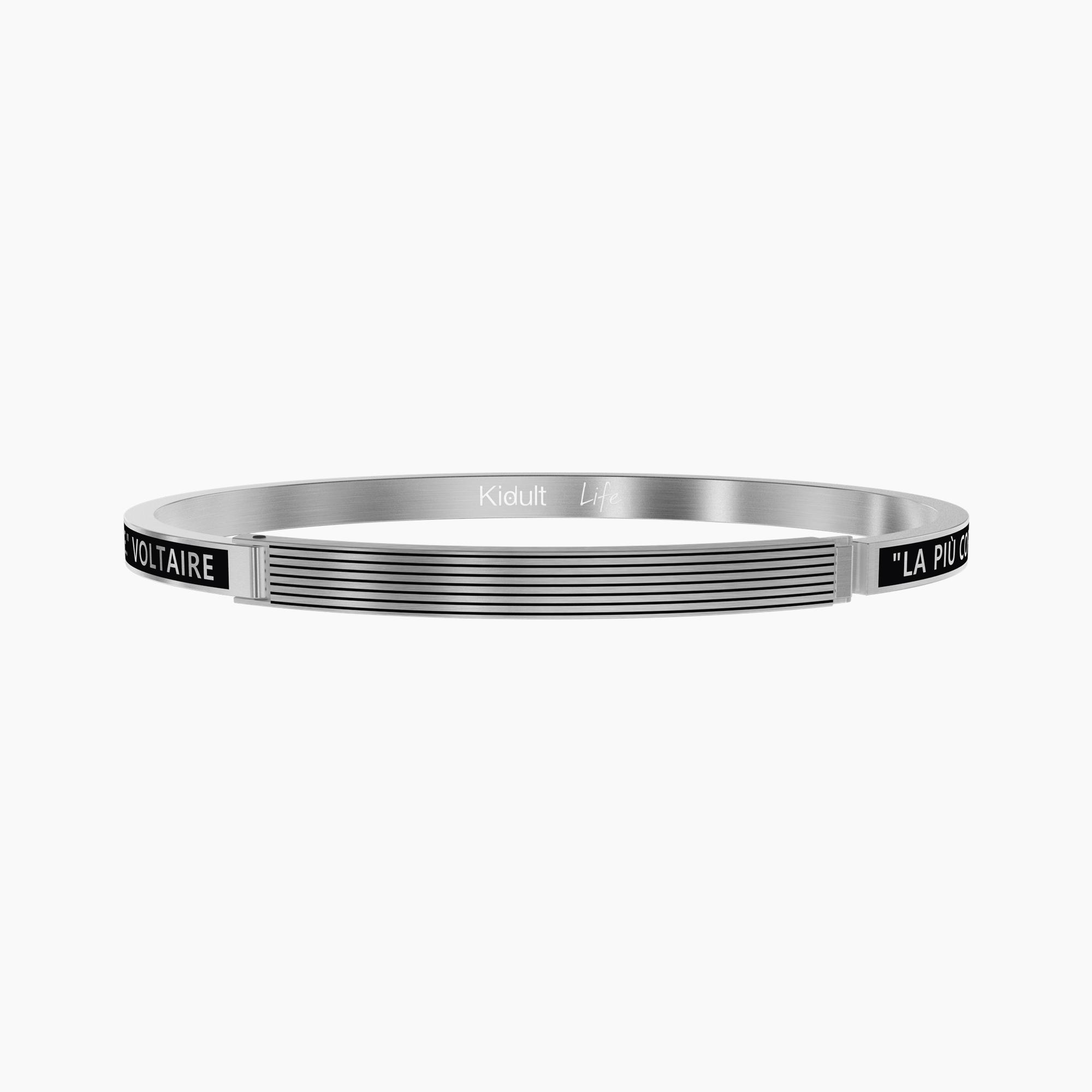 Bracciale uomo Kidult "La più coraggiosa decisione..Voltaire"