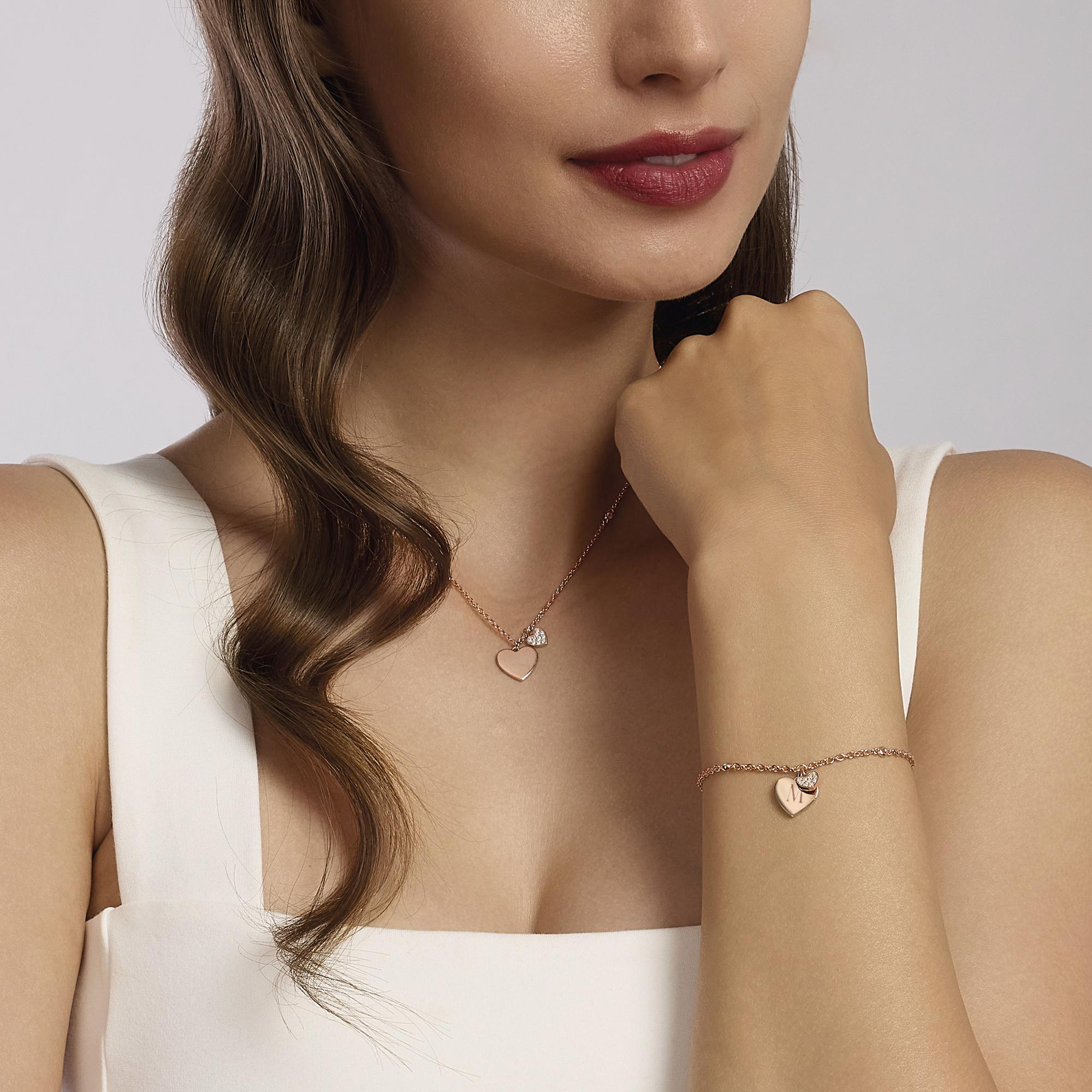 Collana Mabina donna Doppio cuore Solo tuo