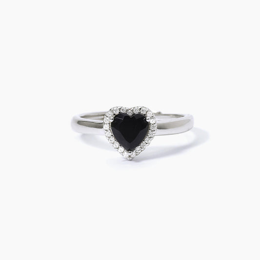 Anello Mabina donna Cuore nero Love affair