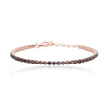 Bracciale Mabina donna mini tennis rosè e nero