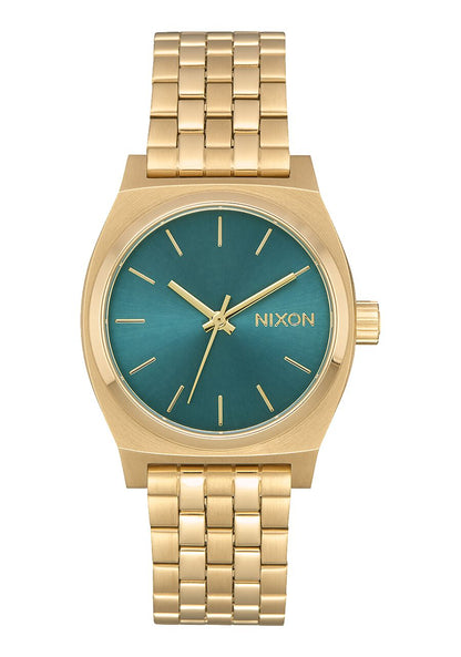 Orologio Nixon medium Time teller Light gold/ Turquoise