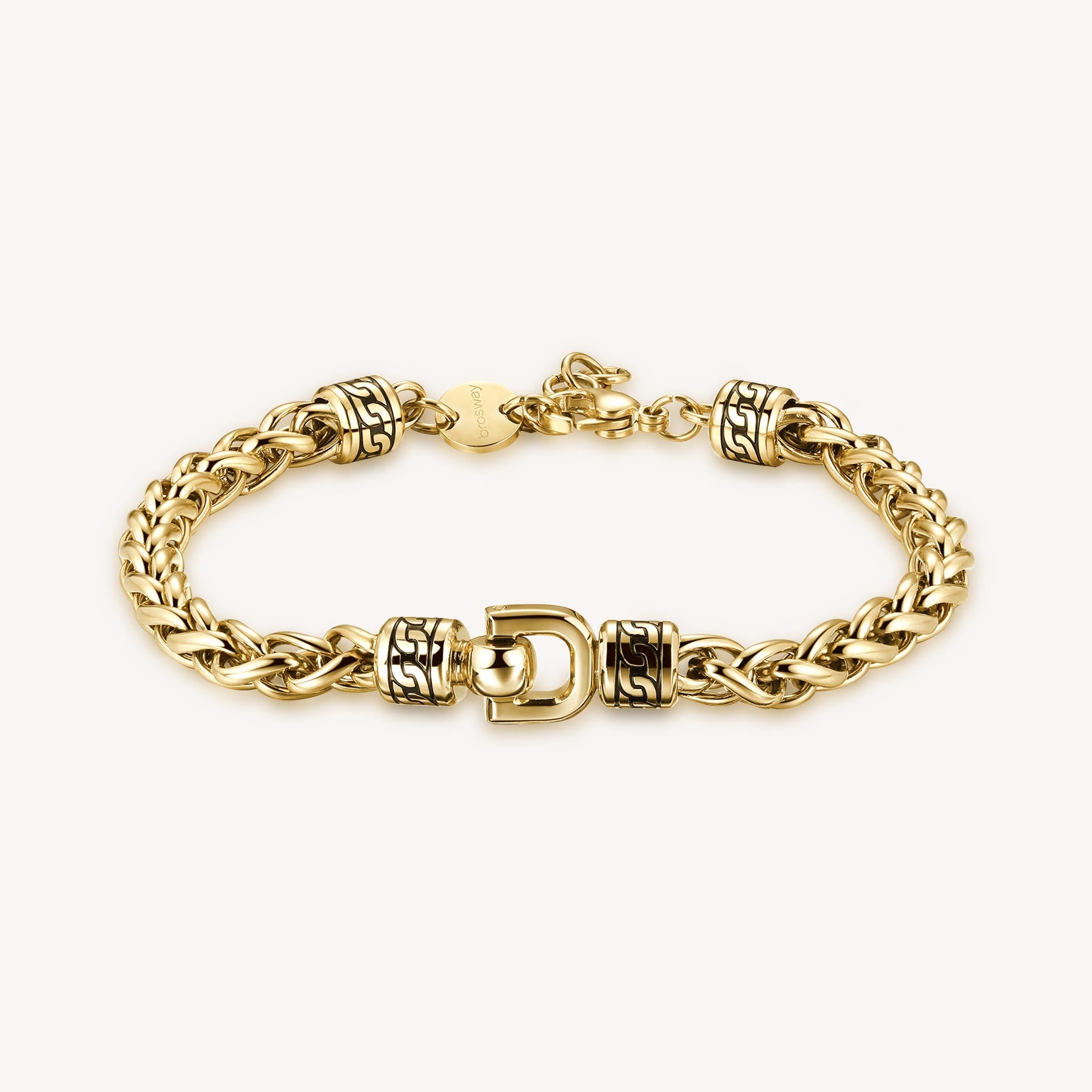BRACCIALE UOMO BROSWAY KNOCKER ORO