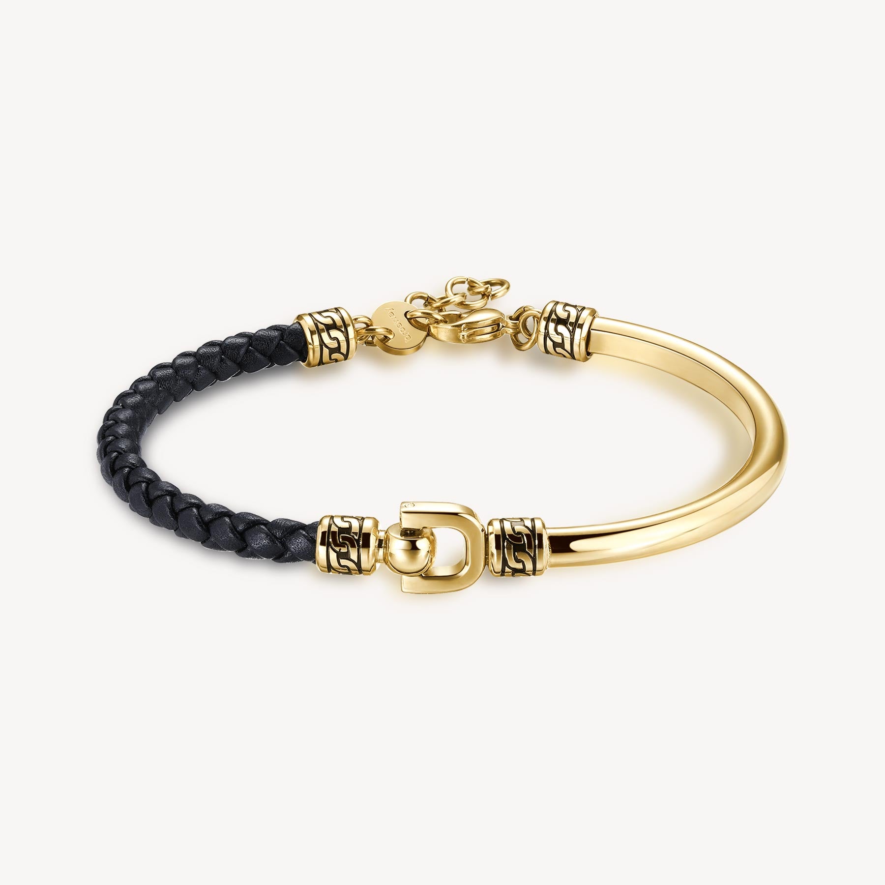 BRACCIALE UOMO BROSWAY KNOCKER Semirigido ORO