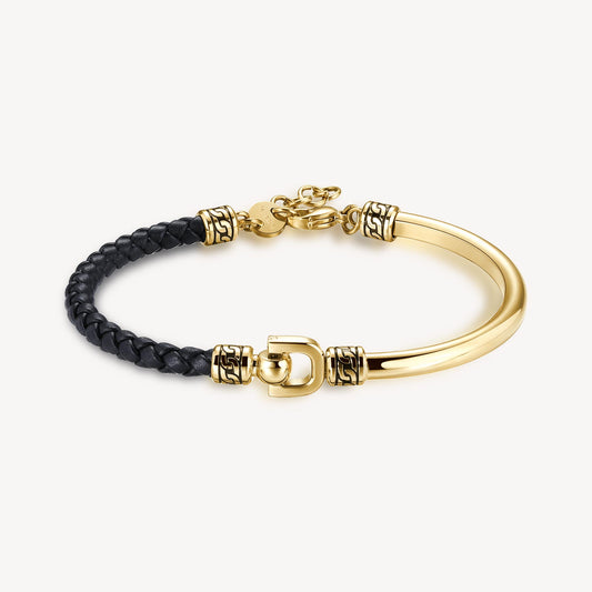 BRACCIALE UOMO BROSWAY KNOCKER Semirigido ORO