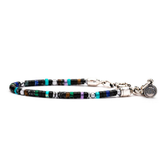 Bracciale Portonovo donna pietre naturali turchese, agata e onice