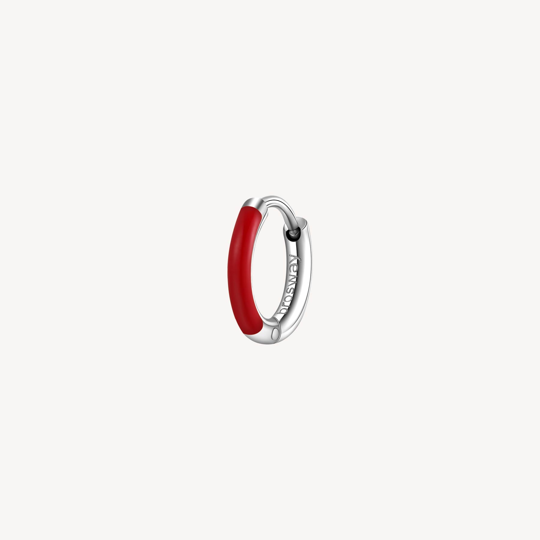Orecchino Brosway donna Smaltato Symphonia Rosso