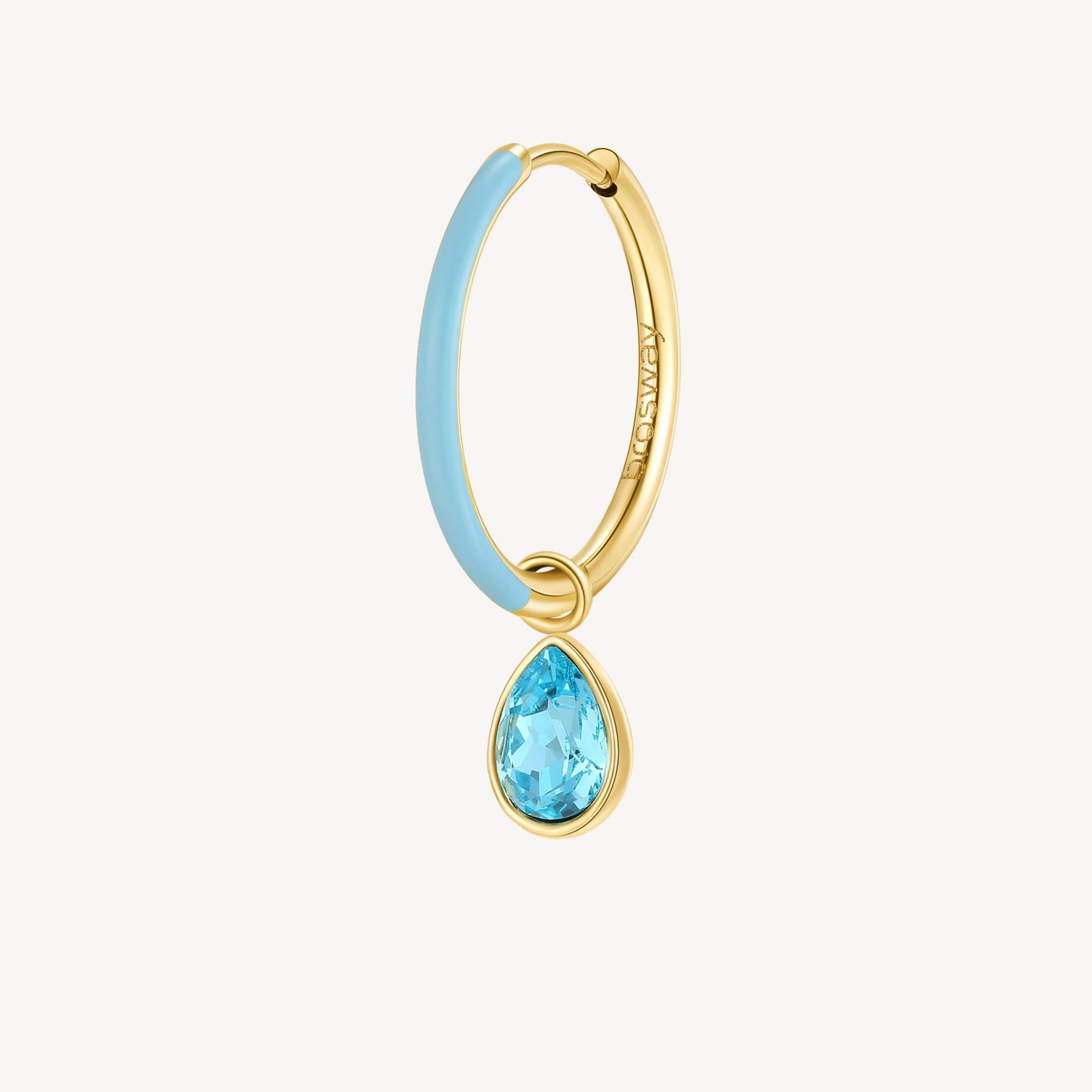 Orecchino Brosway donna Smaltato Symphonia Aqua Bohemica
