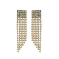 Orecchini donna Diamond Accessori Climb Short con Strass Fumè