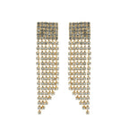 Orecchini donna Diamond Accessori Climb Short con Strass Fumè