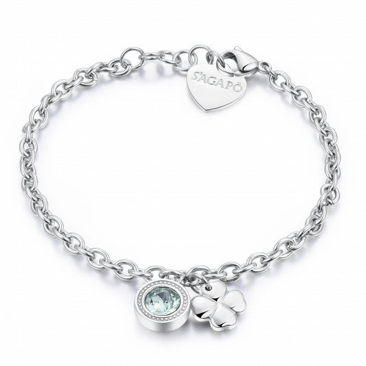 Bracciale S'Agapò donna Lucky Light Quadrifoglio