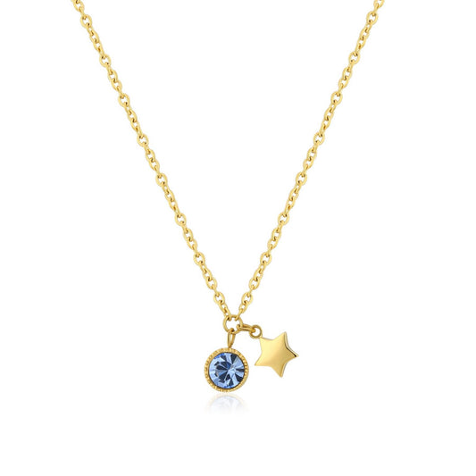 Collana S'Agapò Donna LUCKY LIGHT Stella Oro