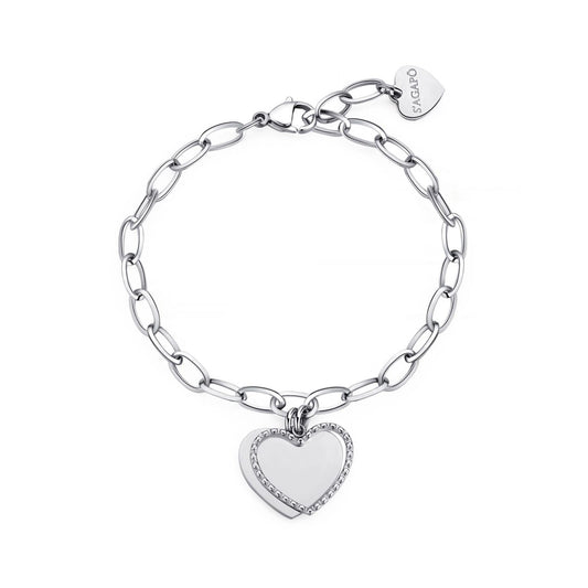 Bracciale S'Agapò donna MESSAGE Cuore