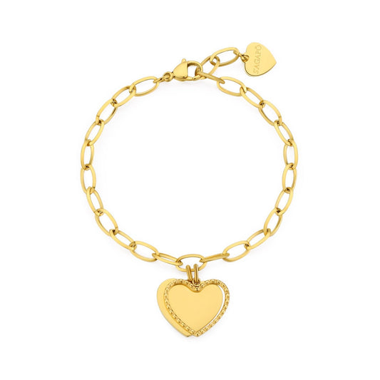 Bracciale S'Agapò donna MESSAGE Cuore Oro