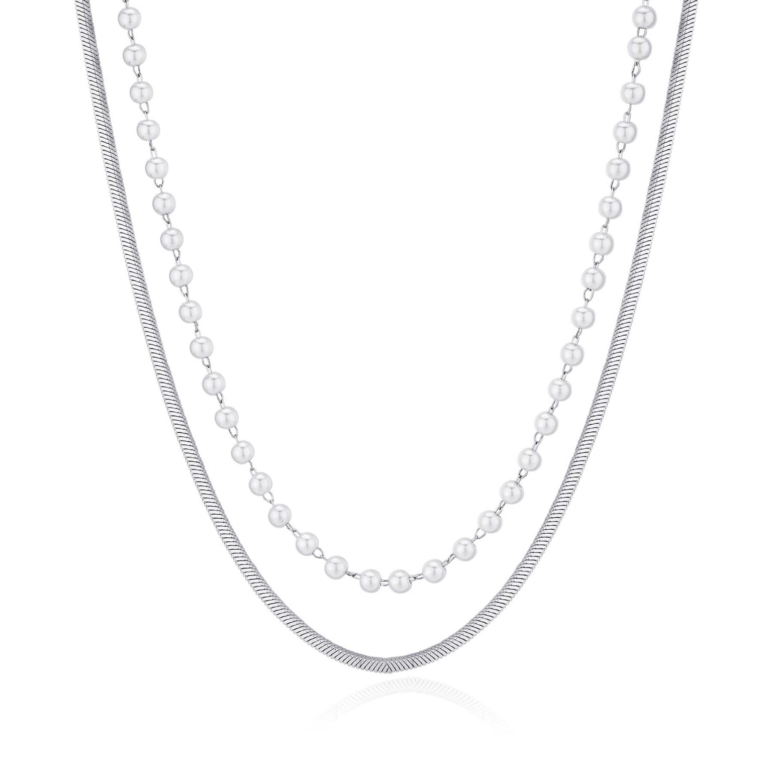 Collana S'agapò Donna WISDOM Doppio Filo Perle