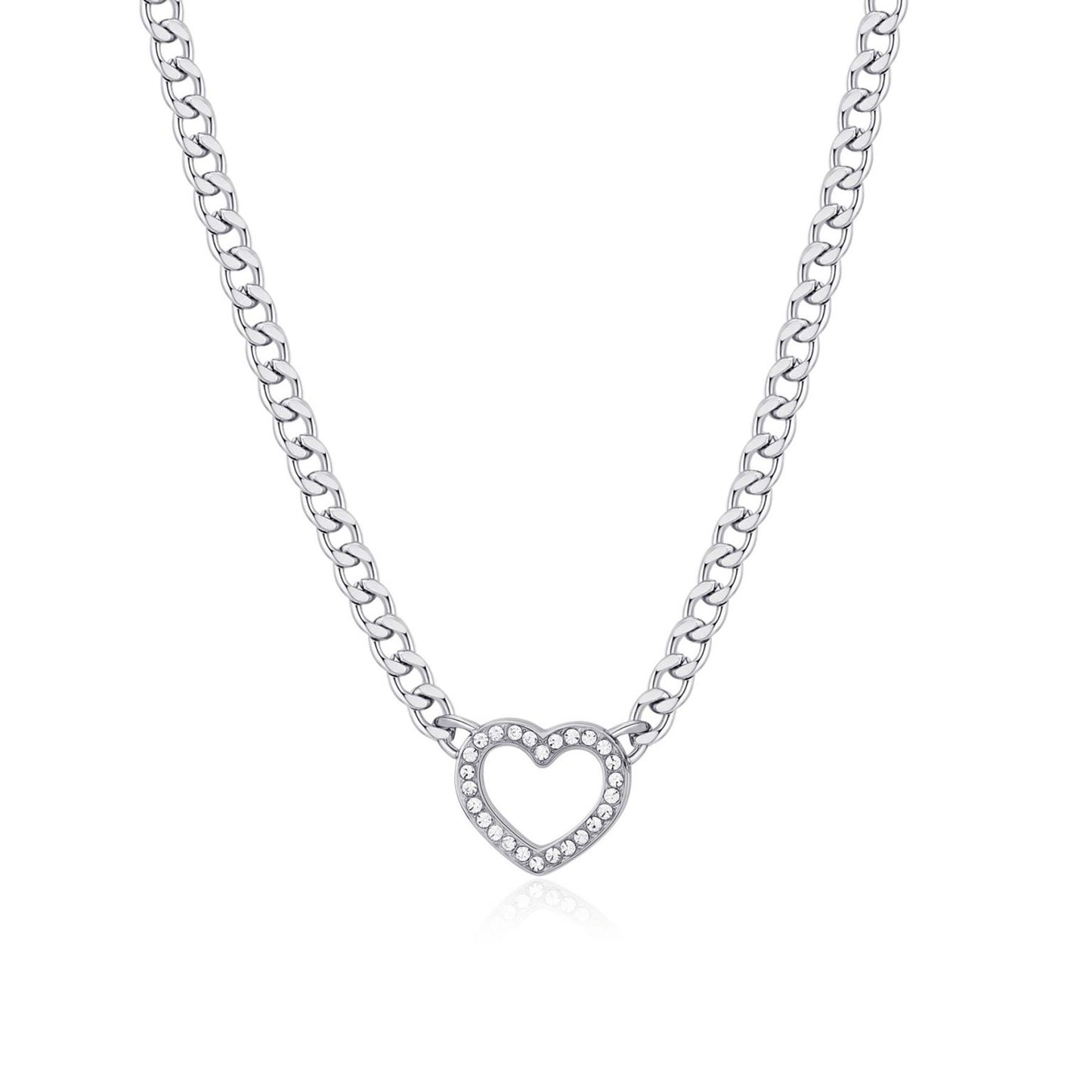 Collana S'agapò Donna MY LOVE Cuore Crystal