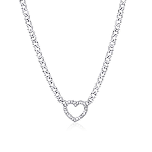 Collana S'agapò Donna MY LOVE Cuore Crystal