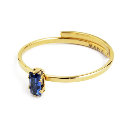 Anello Marlù donna Cristallo baguette blu