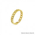 ANELLO TRAMA GRUMETTA PVD ORO