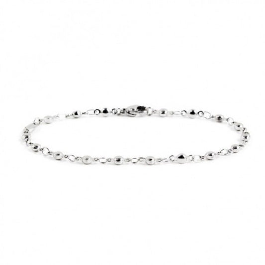 BRACCIALE MARLU' DONNA ACCIAIO CATENA CON SFERE