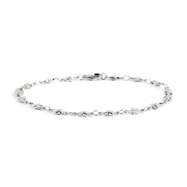 BRACCIALE MARLU' DONNA ACCIAIO CATENA STELLE