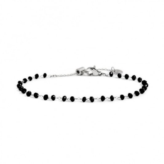 BRACCIALE MARLU' DONNA CRISTALLI NERI 3MM