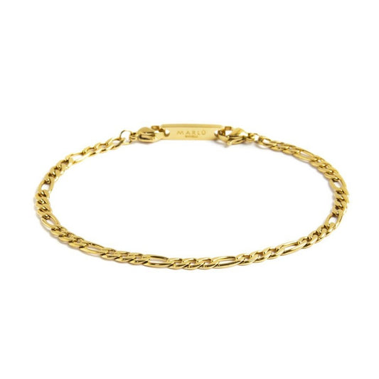 Bracciale Marlù donna catena figaro gold