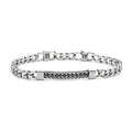 Bracciale Marlù uomo Grumetta e Tennis centrale Zirconi Neri