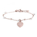 Bracciale Marlù Donna con pendente 'MAESTRA' con sfere e zirconi bianchi PVD Rosè