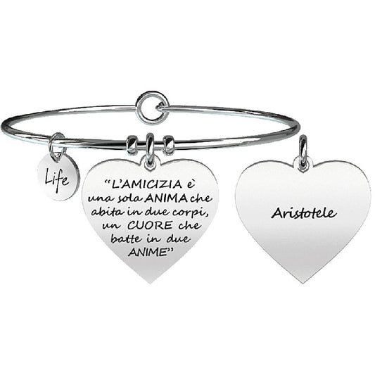 Bracciale Kidult donna "L'amicizia è una sola anima.."