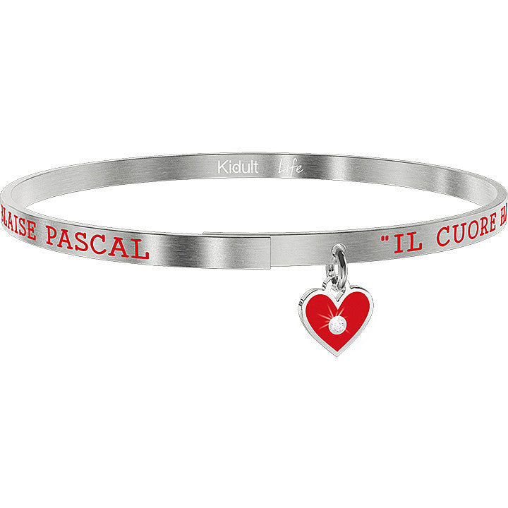 Bracciale Kidult donna "Il cuore ha le sue ragioni.. B. Pascal"