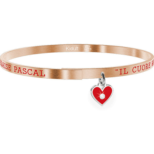 Bracciale Kidult donna "Il cuore ha le sue ragioni.. B. Pascal"