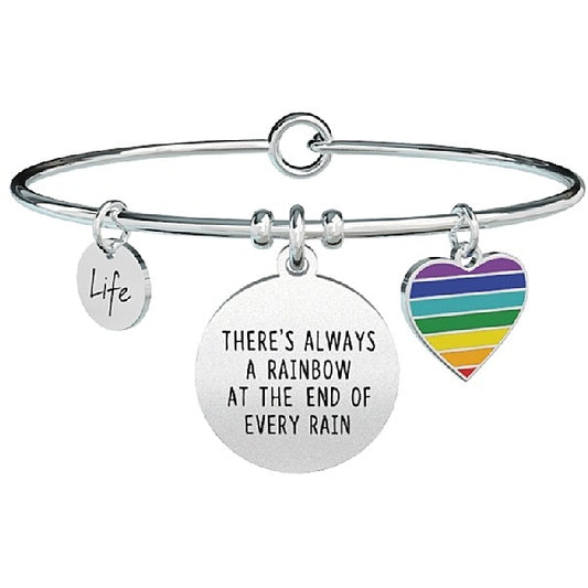 Bracciale Kidult donna "There's always a rainbow.."