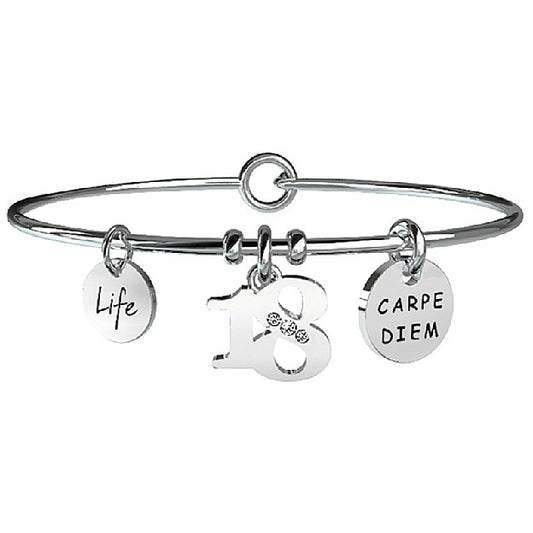 Bracciale Kidult donna 18°-Carpe diem