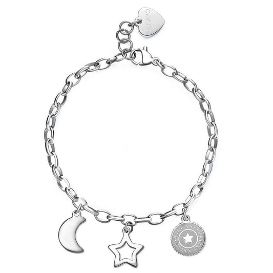 Bracciale S'Agapò donna Happy Stella e Luna