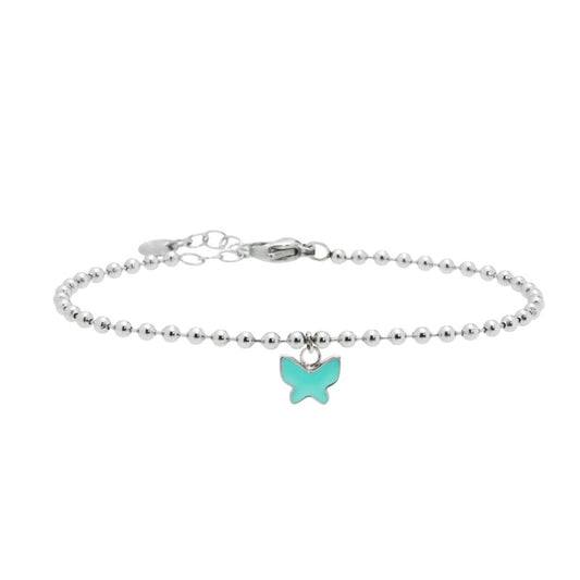 Bracciale Marlù donna sfere e farfalla smaltata