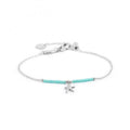 BRACCIALE STELLA MARINA PENDENTE E MIYUKI TURCHESI ACCIAIO