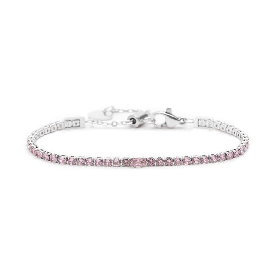 Bracciale Marlù Tennis 2,5mm con zircone centrale