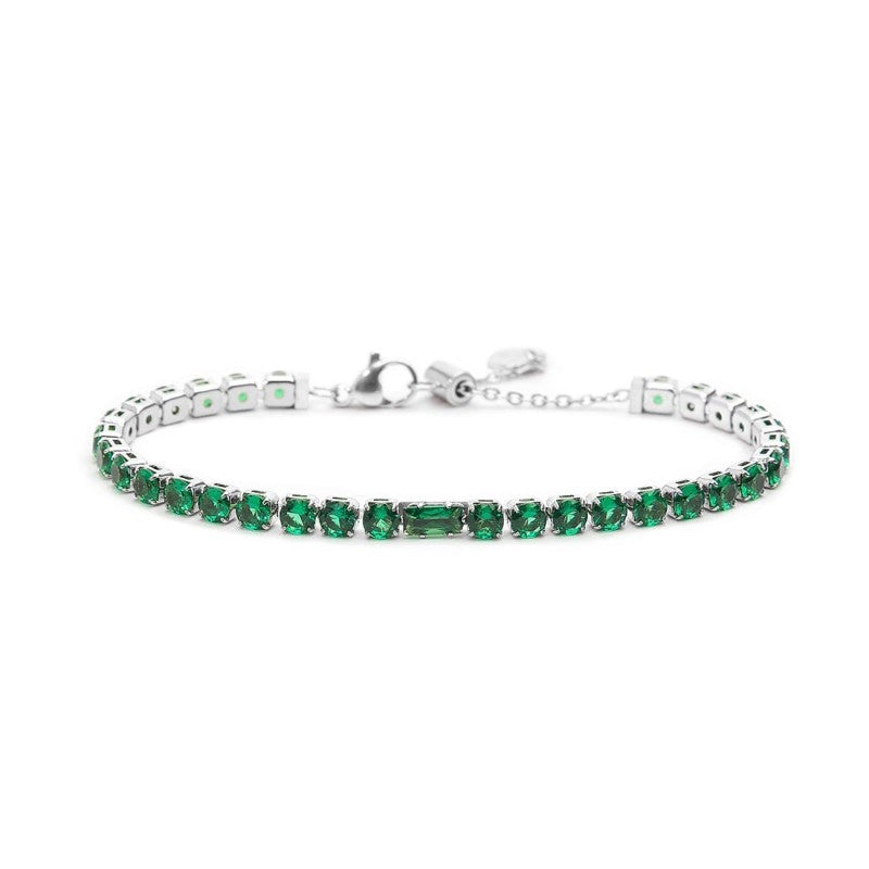 Bracciale Marlù Tennis 4mm con zircone centrale
