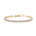 Bracciale Marlù Tennis gold 4mm con zircone centrale