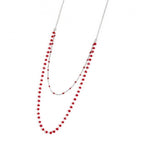 Collana Marlù Donna Cristalli Rossi