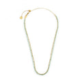 COLLANA MARLU' DONNA CATENA GRUMETTA E MIYUKI TURCHESI PVD ORO