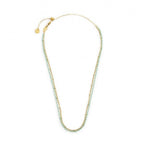 COLLANA MARLU' DONNA CATENA GRUMETTA E MIYUKI TURCHESI PVD ORO