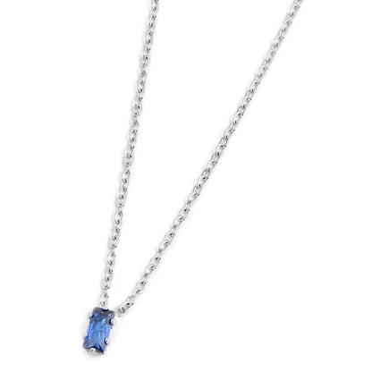 Collana Marlù donna Cristallo baguette blu